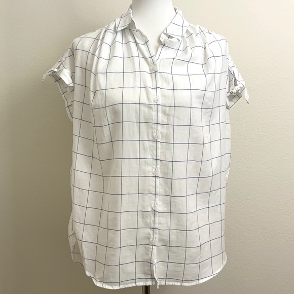 Madewell Central Tie Sleeve Shirt - Picture 2 of 8